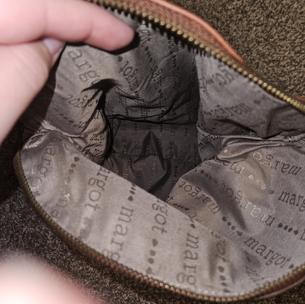 Margot Brown Leather Purse. Hobo, Boho. Fold Over. Shoulder Bag Purse - Picture 10 of 15
